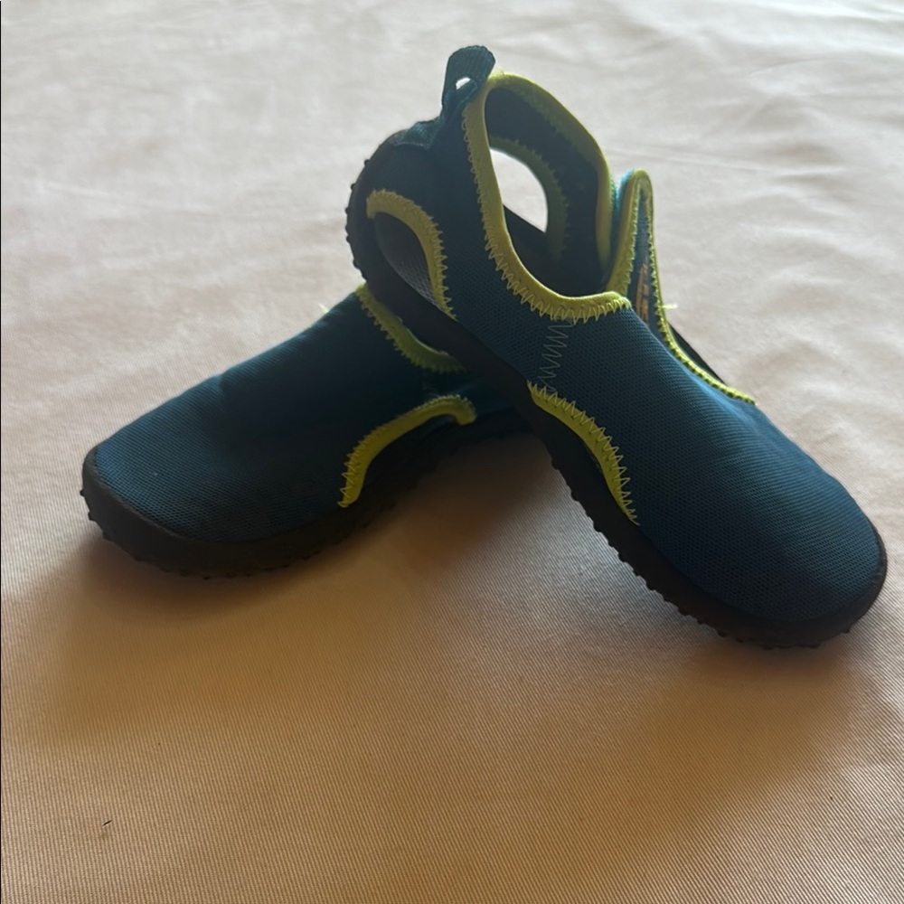 Kids Aqua Shoes - Blue and Yellow